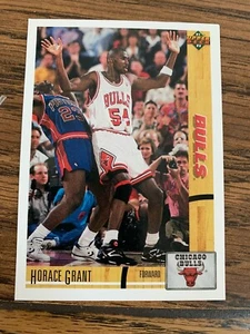 1991-92 Upper Deck Chicago Bulls Basketball Card #181 Horace Grant - Picture 1 of 2