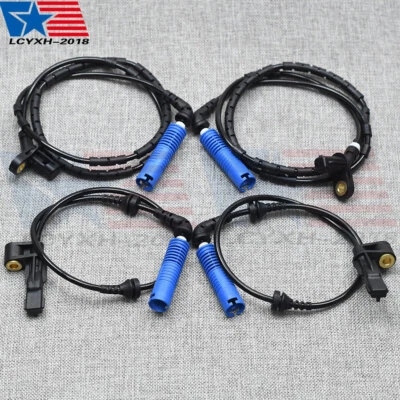 4 ABS Wheel Speed Sensor Front Rear Left&Right Fit BMW 325CI 325I 330CI 330I M3 - Image 1 of 4