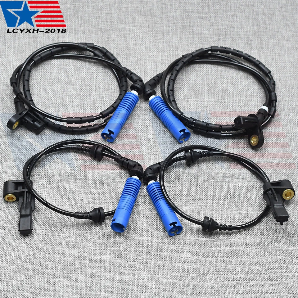 4 ABS Wheel Speed Sensor Front Rear Left&Right Fit BMW 325CI 325I 330CI 330I M3 - Image 1 of 4