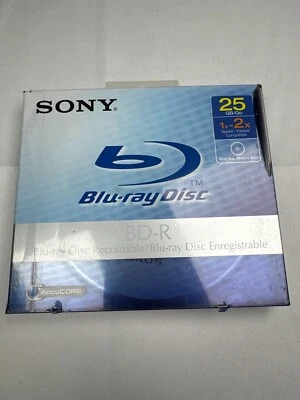 Sony BNR25A 25GB BD-R Blu-ray Disc 1–2x Write Once Sealed Blank Media - Image 1 of 4