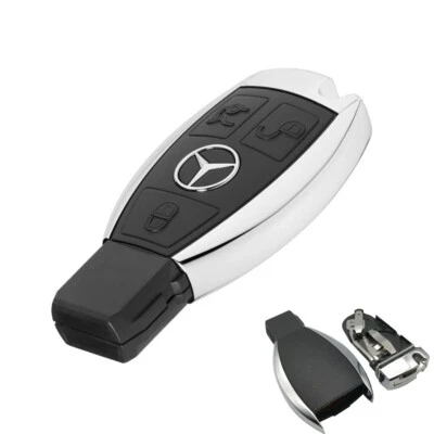 Replacement Car Key Fob Case For Mercedes Benz A, B, C, E, and S Class 3 Button - Image 1 of 4