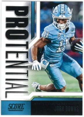 2023 Score Protential #11 Josh Downs North Carolina Tar Heels NFL Football Card - Image 1 of 2