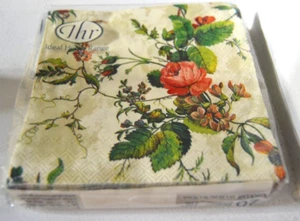 Tovaglioli di carta di THR V&A Museum SILK ROSE CREME 20 BEVANDE NUOVI CON SCATOLA 3 STRATI Germania - Foto 1 di 3