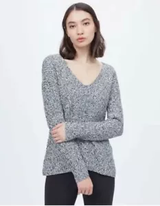 Style & Co. Sweater Top Women Gray Long Sleeve V Neck Plus Size 3X Chunky Knit - Picture 1 of 13