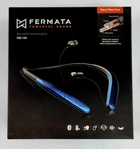 Bluetooth Headphones Fermata FBS-100 Water Resistant 14h Play Ultra Lightweight - Picture 1 of 8