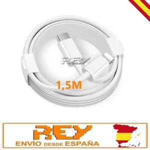 Cable Carga Datos 8 Pin a USB C 3.2 Compatible iPhone, iPad.. 1,5 M Blanco i129 - Imagen 1 de 5
