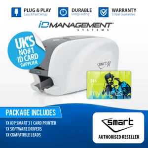 IDP Smart 31S Single-Sided ID Card Printer • Free UK Delivery - Picture 1 of 4