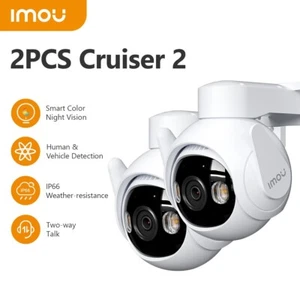2Stk IMOU 360° WLAN Außen Überwachungskamera Auto Mensch Erkennen PTZ IP Kamera - Bild 1 von 5