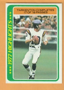 Fran Tarkenton Minnesota Vikings 1978 Topps #5 HOF Georgia Bulldogs - Picture 1 of 2