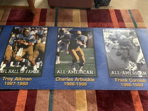 UCLA Football Locker Room Panels, ONE OF A KIND!- All Americans, HOF, SB Players Cover