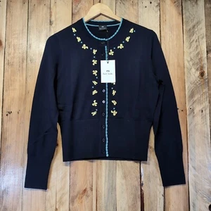 Paul Smith Womens Cardigan Floral Daisies Embroidered UK Small BNWT RRP £250 - Picture 1 of 11