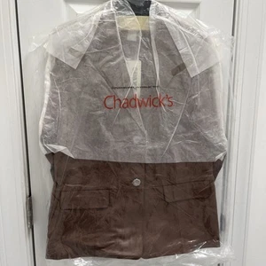 Damen CHADWICKS of Boston braune 100 % Lederjacke Größe 10 neu/alter Bestand - Bild 1 von 10