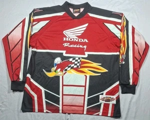 Maglia Vintage Dynasty Honda Racing Uomo XL Ride Red Woody Woodpecker Manica Lunga  - Foto 1 di 12