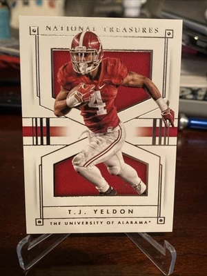 2016 PANINI NATIONAL TREASURES COLLEGIATE SILVER #96 T.J. YELDON 15/99 ALABAMA - Image 1 of 3