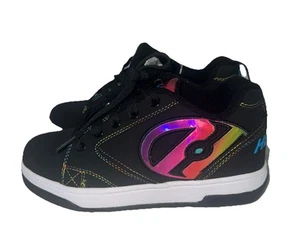 Heelys Kids Black Pink Propel 2 Sneakers Wheels Size 3 Y Canvas Shoes Skates NEW - Picture 1 of 7