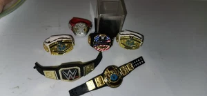 WWE Mattel Elite US United States Championship Belt World Intercontinental Tag - Foto 1 di 5