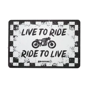 Letrero de metal garaje de motocicleta Oxford Ride - 30 cm x 20 cm x 0,25 mm - Imagen 1 de 2