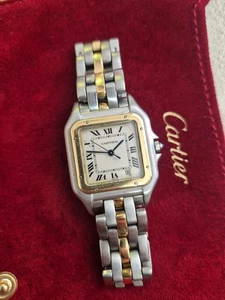 Cartier Panthere 187949 1 Row Full Service and Cartier pouch - Picture 1 of 10