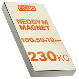 Magneti potenti magneti al neodimio magneti di potenza magneti 100x50x10 mm N45 230Kg - Foto 1 di 4