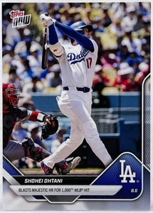 Shohei Ohtani 2025 MLB Topps NOW HR for 1000 Hit Los Angeles Dodgers #527 - Picture 1 of 2