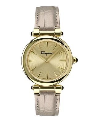 Reloj de moda Ferragamo para mujer dorado con correa de 36 mm Foto 1 de 4