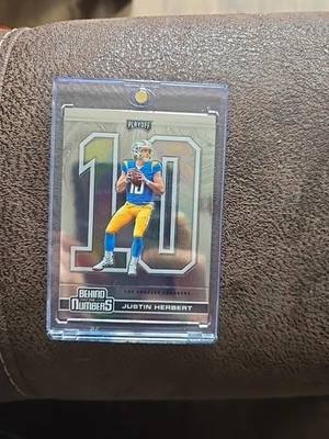 2020 Panini Playoff - Behind the Nbs Justin Herbert #BTN-26 Silver Prizm (RC) - Image 1 of 2