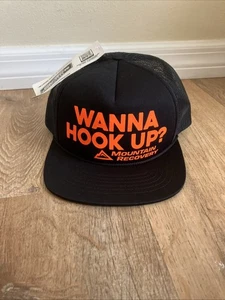 Wanna Hook Up? Mountain Recovery SnapBack Hat NWT - Picture 1 of 8