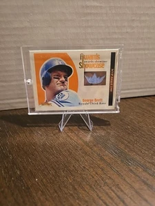 2001 Fleer Showcase George Brett Game Worn Jersey Card Sp 100 - Picture 1 of 2