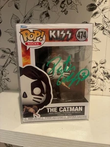 Funko Pop Rocks Kiss The Catman #474 Signed By Peter Criss Vinyl Figur Collecti - Bild 1 von 4