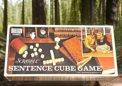 Scrabble Sentence Cube Game Vintage 1971 Selchow & Righter - Image 1 of 4
