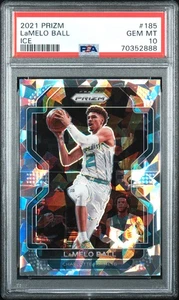 2021 Panini Prizm #185 Lamelo Ball Ice PSA 10 - Picture 1 of 2