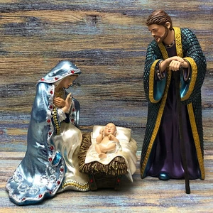 Belén de Navidad Hawthorne Village con joyas conjunto de 3 piezas José María Niño Jesús - Imagen 1 de 20