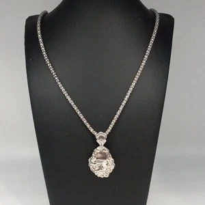 Collana catena lunga e ciondolo tono argento Premier Design - Foto 1 di 6