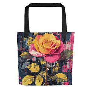 Rose Graffiti V2 Tote Bag - Picture 1 of 1