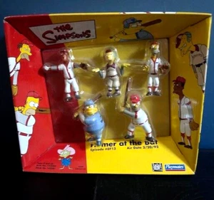 The Simpsons Homer at the Bat Baseball Playmates World Of Springfield Set Sealed - Picture 1 of 10