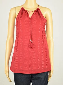 INC Womens Embroidered Tassel-Tie Halter Top XS S M L XL 2XL - Picture 1 of 3
