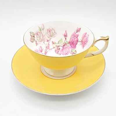Ainsley Elizabeth Rose Pink Yellow Athens Cup...