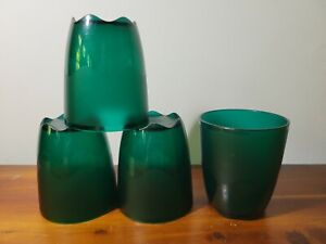 Tupperware Open House Collection 10oz Tumbler Set Of Four Dark Green Acrylic