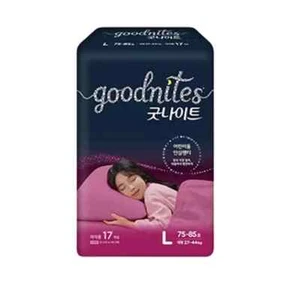 GoodNites Girls L (17 ct x 4 Pack)Korea Kids Nighttime Underwear Diapers-Express - Picture 1 of 3