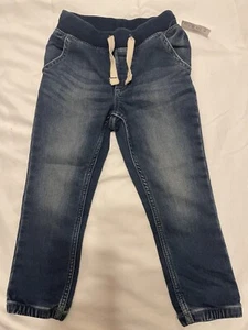 Gap Boys Toddler 4T Blue Denim Pants w/ Waist Drawstring Pockets NWT - Picture 1 of 5