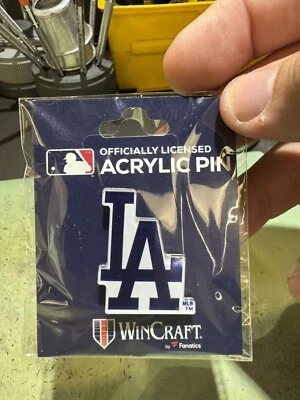 Los Angeles Dodgers Acrylic Logo Pin MLB LICENSED - Image 1 of 4