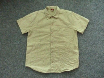 Camisa Oakley Abotonada Para Hombre X Grande Beige Manga Corta Foto 1 de 4