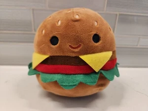 Original Squishmallows Carl der Cheeseburger Hamburger 4 Zoll Plüsch 2022 Jazwares - Bild 1 von 11