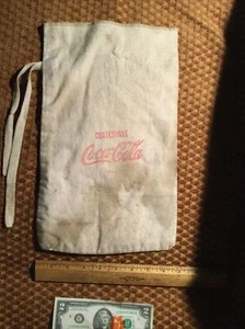 Vintage Coatesville PA Coca-Cola Bottling Co. INC Coin Bag Bank Bag - Picture 1 of 5