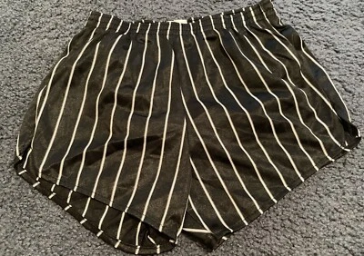 Pantalones Cortos Atléticos de Pista de Nylon para Niños/Niñas, Talla X-pequeños (24-26) De Colección, Negros, Nuevos Foto 1 de 4