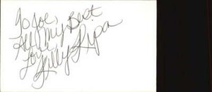 Kelly Ripa Actress/Talk Show Host Live! With Kelly and Ryan Signed 3" x 5" Index