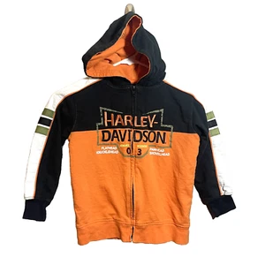 Harley Davidson Sweatshirt Hoodie Jacket Boys Youth Size 6 Full Zip - Picture 1 of 4