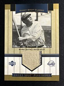 2003 Upper Deck Babe Ruth Sweet Spot Pinstripes Game Used Patch Yankees