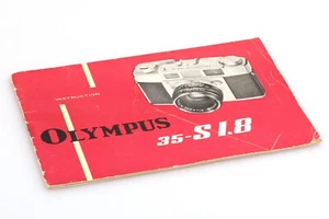 Istruzioni originali Olympus per Olympus 35-S 1.8 in inglese! - Foto 1 di 2