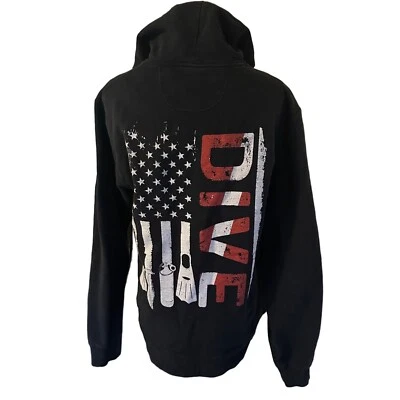 Jaqueta Port Company Ring Spun Fan Favorite Dive Americana Flag tamanho M - Imagem 1 de 4